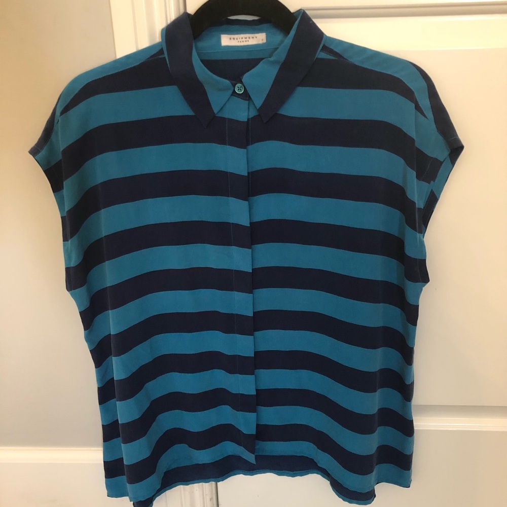 Equipment Stripped 100% Silk Tank